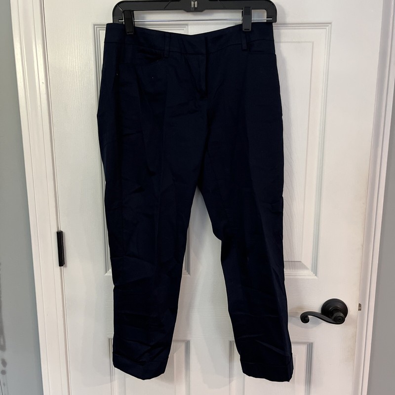 NY & Company 7th Avenue Suiting Collection Blue Capri Pants Women Size  4