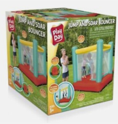 Play Day Jump And Soar Bouncer New Unopened 6ft 4in x 5ft 9in x 5ft 7in Inflated