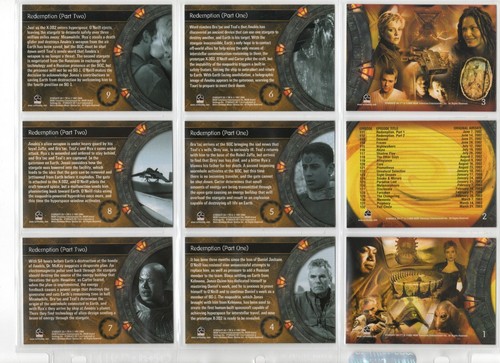2004 Rittenhouse Stargate SG-1 Season 6 Base Set, Insert Sets, Autographs + more - Imagen 3 de 24
