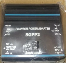 SLM 2-Channel 48V Phantom Power Supply. Requires 18v Adapter (Not Included) New*