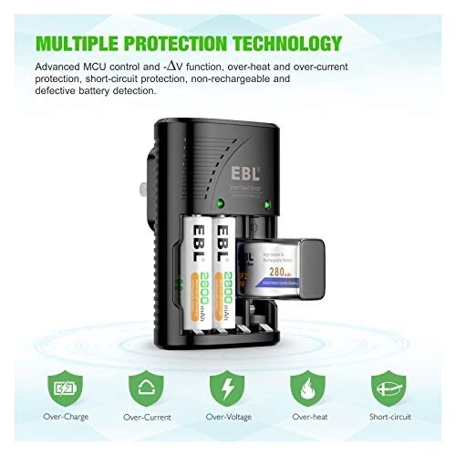 EBL-802 4 Slot Multiple Battery Charger - Picture 5 of 6