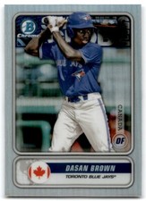 2020 BOWMAN SPANNING THE GLOBE DASAN BROWN TORONTO BLUE JAYS #STG-DB