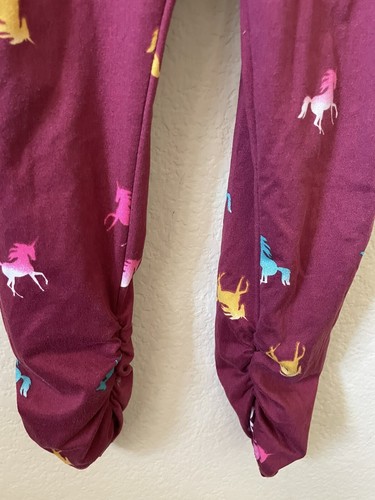 One Step Up Burgundy Ombre Unicorn Elastic Waist Girls’ Jumpsuit Size 6X - Picture 5 of 8