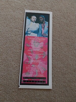 TNEWL61 WERBUNG 11X4 PHILIP BAILEY/PHIL COLLINS: ''EASY LOVER'' LIEDWÖRTER