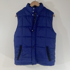 Old Navy Boys Blue Puffer Vest Full Zip Pockets Youth Size L 10-12 Husky