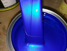 1 litre Electric blue pearl metallic solvent   Basecoat Metallic Pearl custom