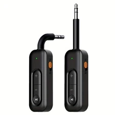 Bluetooth 5.2 Audio Adapter - 3.5mm AUX Receiver Transmitter for Car & Home
