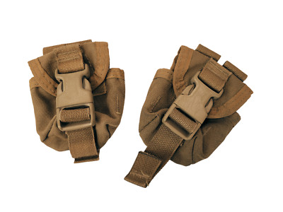 Coyote MOLLE M67 Grenade Pouch 2-Pack   Used Good *mocinc.1982*