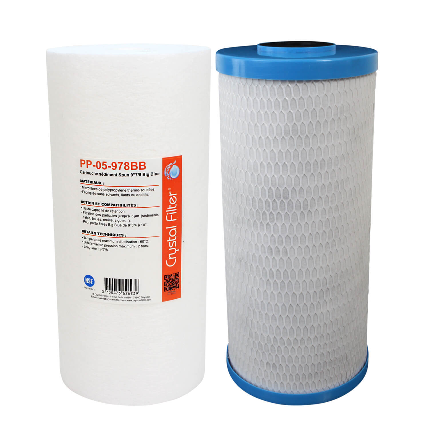 Kit cartouches WaterKalk Big Duo et ProKalk pour système anti-calcaire