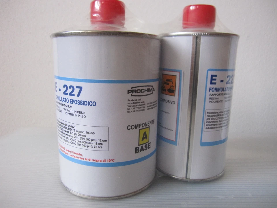 Prochima formulato resina epossidica E227 E-227 E 227 1Kg ali carene cofani moto - Bild 1 von 1