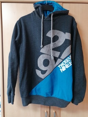 Herren Pullover mit Kapuze ANGELO LITRICO Gr. L mehrfarbig mit Aufdruck vorne
