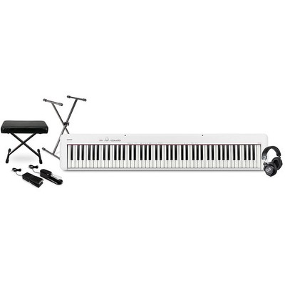 Casio CDP-S110 Compact Digital Piano w/Headphone Package White