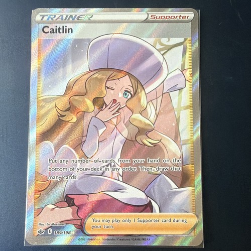Caitlin (Full Art) 189/198 Swsh06: Sword & Shield - Chilling Reign DMG