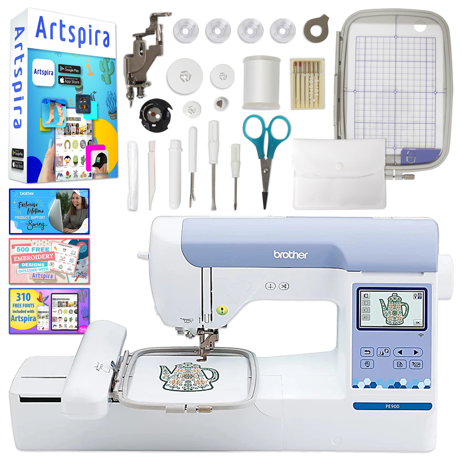 Machine With 5" X 7" Hoop & Accessories