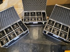 18 X Chauvet Freedom Par Hex 4 Wireless Uplights With Flarecon And Flightcases