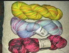  Superwash Merino Yarn Wool Cashmere Silk 3 Skeins