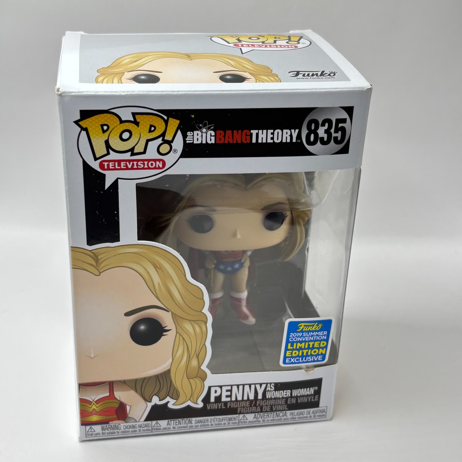 Funko Pop! Big Bang Theory - Penny As Wonder Woman #835 Sdcc 2019 Damaged Box