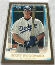 2011 Bowman Draft Picks Baseball Scott Woodward LA Dodgers 1st Bowman Gold