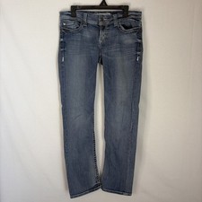 BKE Sabrina Blue Denim Jeans Womens Size 30 L Straight Leg Stretch