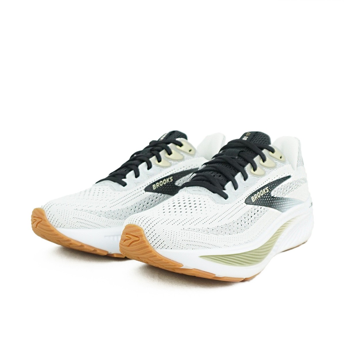 Brooks Ghost 17 White/Black/Tea Mens Size 9 Running Shoes 1104421d191 Brooks Ghost 17 Black White Men Runner Road Running Jogging  main image 4