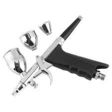 Gravity Feed Airbrush Set 0.3/0.5/0.8mm Nozzles W/Cups For Painting