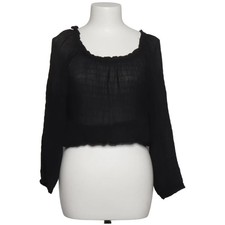 Einhorn, Bluse, Größe: 38, CARMEN, Schwarz, Elasthan/Viskose, Einfarbig #WGu