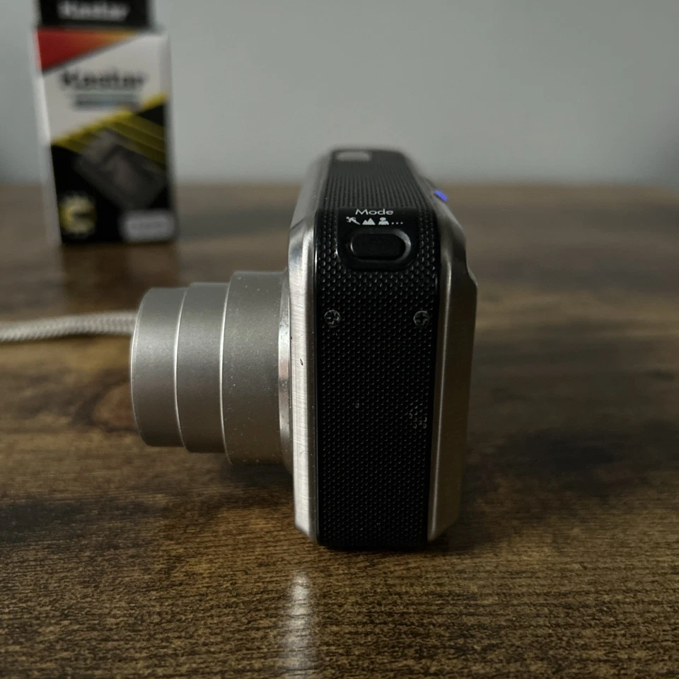 Cámara digital compacta HP Photosmart R817 5,1 MP plateada metálica probada y funciona Foto 4 de 4