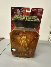 YELLOWED Masters Of The Universe MOTU 200X TEELA Action Figure Mattel 2002 NEW