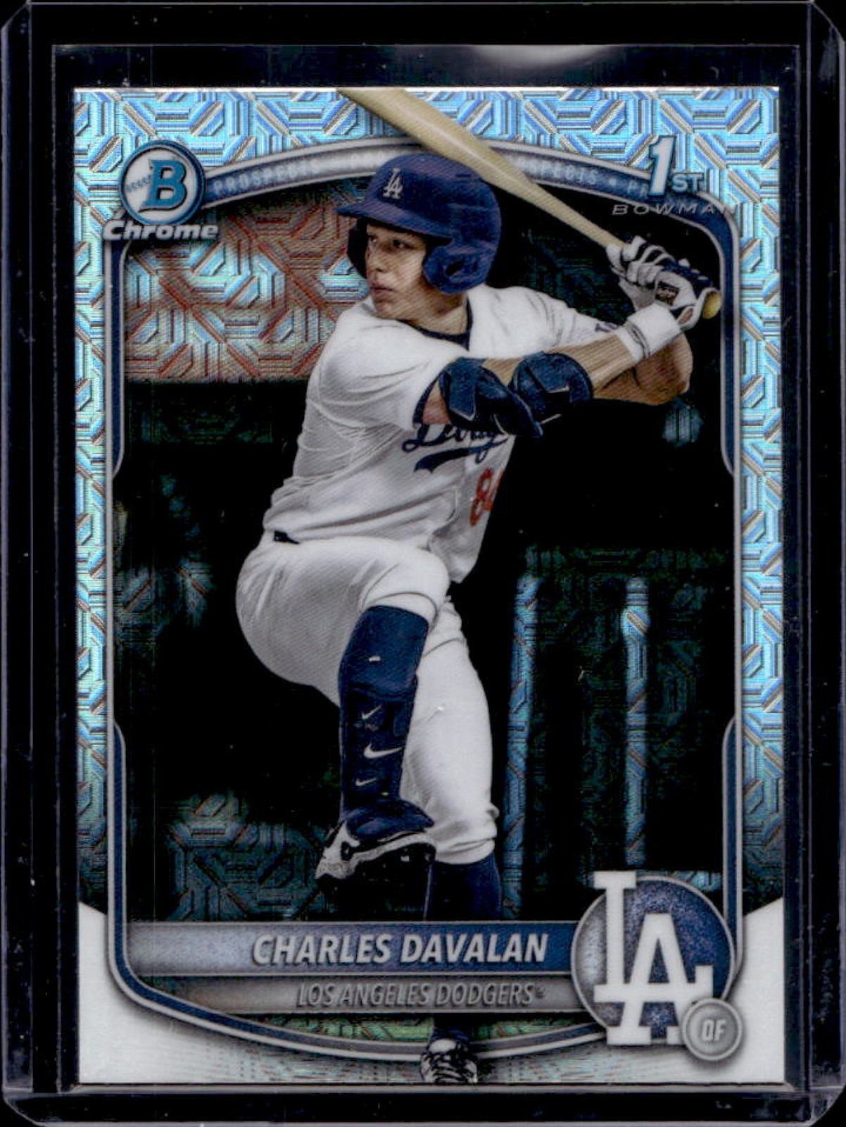 2025 Bowman Draft Charles Davalan Chrome Mojo Refractor 1st #BDC-96 Dodgers