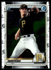 2020 Bowman Chrome Prospects Aaron Shortridge Pittsburgh Pirates #BCP-9