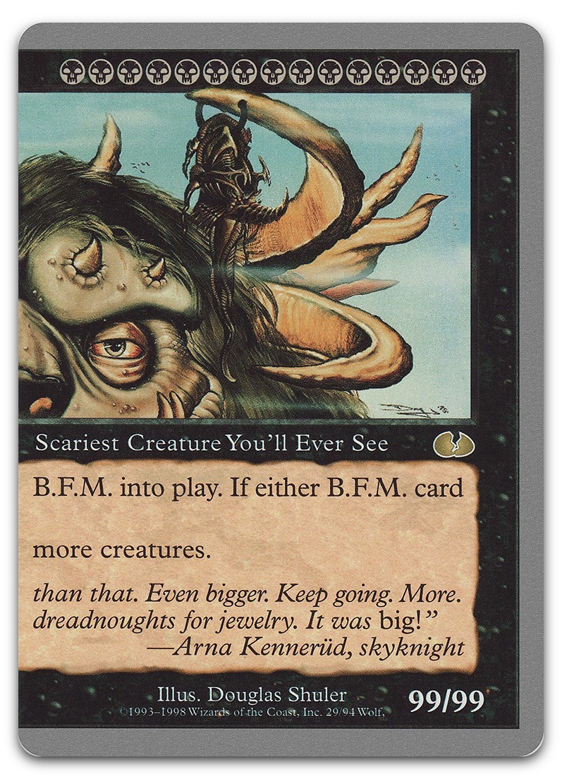 B.F.M. (Big Furry Monster) (29) #29 (NM) Unglued UGL Magic MTG
