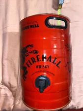 Fireball Cinnamon Whiskey Metal Keg Shot Dispenser 5.2L Bar Man Cave 
