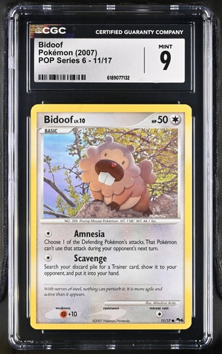 Bidoof graded CGC 9 for sale on eBay