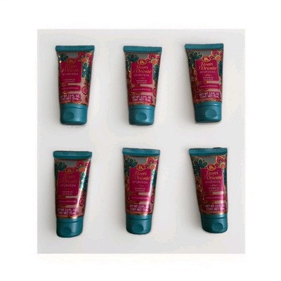 Tesori D'Oriente Ayurveda Amla & Patchouli SHOWER CREAM 2.5oz (Pack of 6)