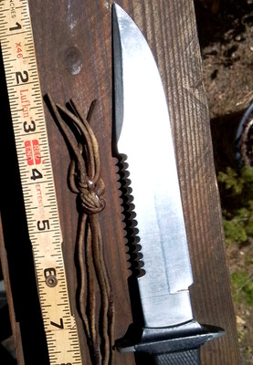 Spain Sawback MM Muela Mirage   12.5'' HUNTING KNIFE, 7.5'' Clip Blade