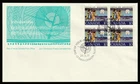 Canada #741, Christmas-First Christmas Carol, Block, First Day Cover, FDC 1977