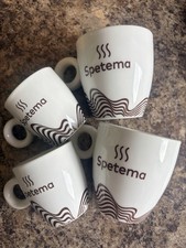 Set of 4 Espresso Cups 2 Big 2 Small Coffee Cups Long Espresso Mugs