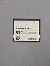 SanDisk 512gb CFast 2.0 Extreme Pro Memory Card SDCFSP-512G-A46D