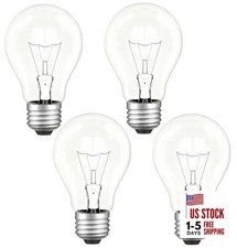 100W Incandescent Light Bulbs,Dimmable Medium E26 Base Light Bulbs,A19 4
