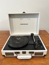 Crosley Portable Record Player 3-Speed Bluetooth White CR8005E-WS