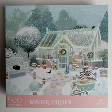 Galison WINTER GARDEN - NEW, 500 Piece Puzzle, Christmas, FAST SHIPPING!