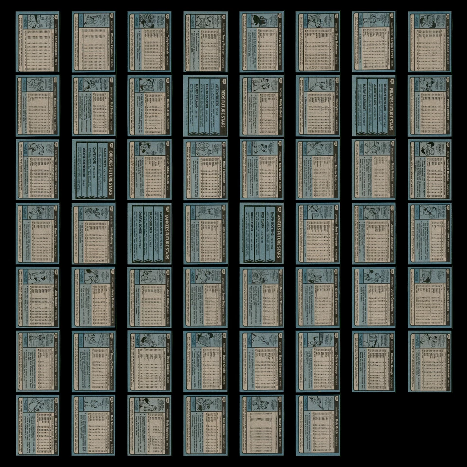 Lote 54 tarjetas de béisbol 1980 Topps Ed Kranepool New York Mets casi nuevo conjunto MLB Foto 2 de 4