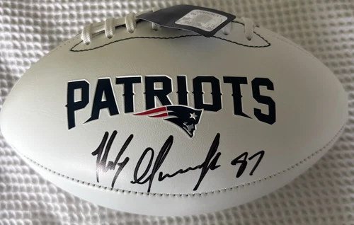 Rob Gronkowski Signed Patriots Football Player Authenticity Hologram