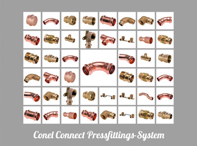 Bänninger / CONNECT COPPER Pressfittings aus Kupfer & Rotguss 12/15/22/28/35mm