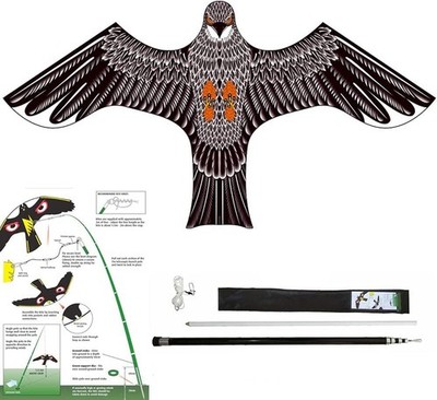 Birds Repeller Flying Kite,Simulated Hawk,Flash Reflective Scarer,Wind Power ...
