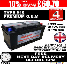 BMW 320D 330D 520D 525D 530D 535 535D 728 730D X3 X4 X5 X6 019 100AH CAR BATTERY