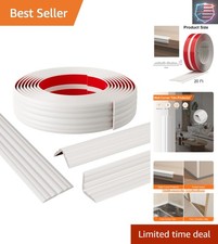 Peel and Stick Wall Corner Protector Edge Guard, Self-Adhesive Flexible Tri...