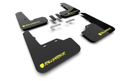 Rally Armor MF92-UR-BLK/CGN-X Mud Flaps for 2022+ Subaru WRX Black Green Logo