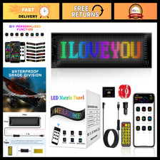 Programmable LED Scrolling Sign for Cars, Trucks Parties - Bluetooth Control,