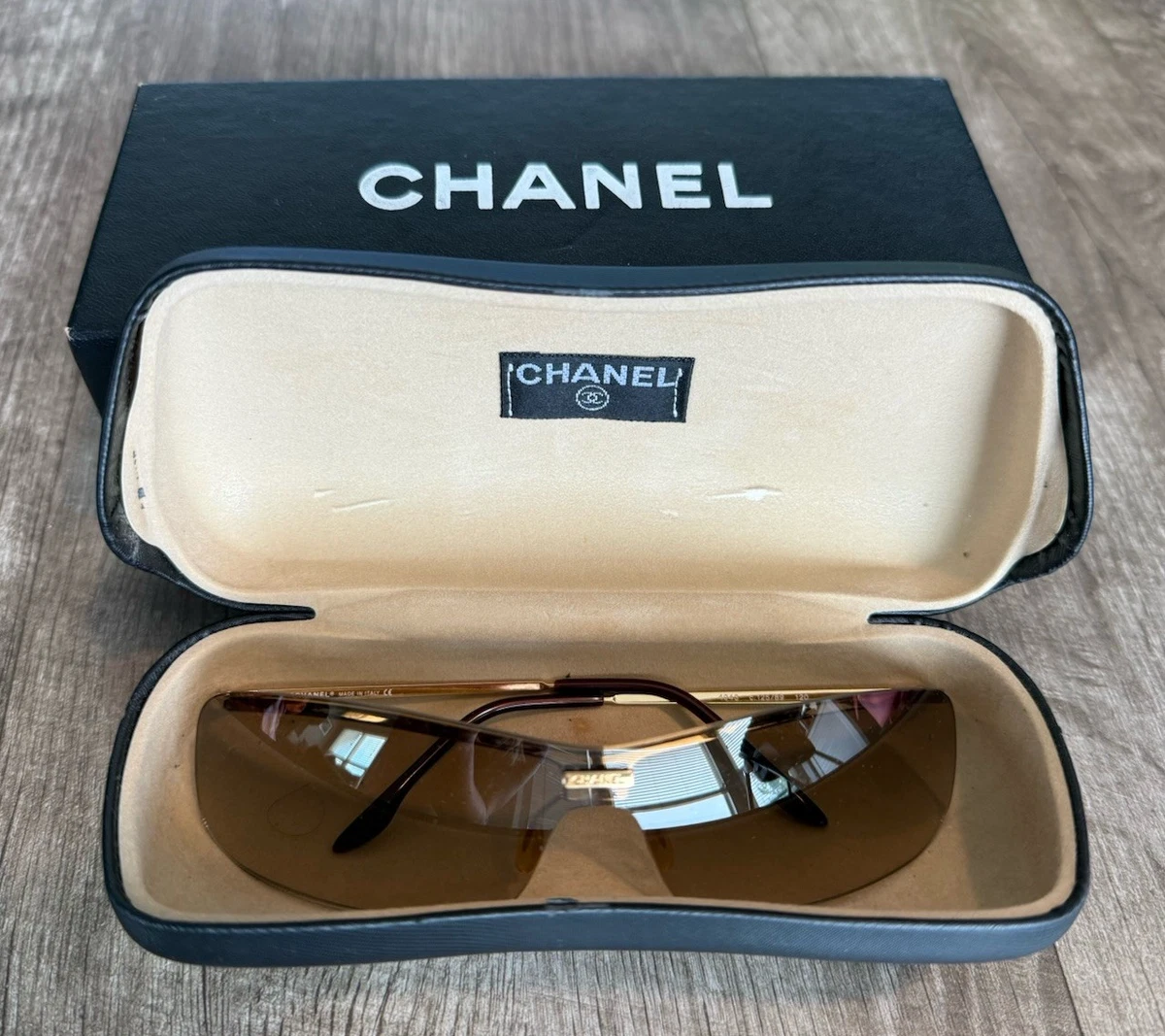 CHANEL Rimless Gold Sunglasses for Women for sale | eBay